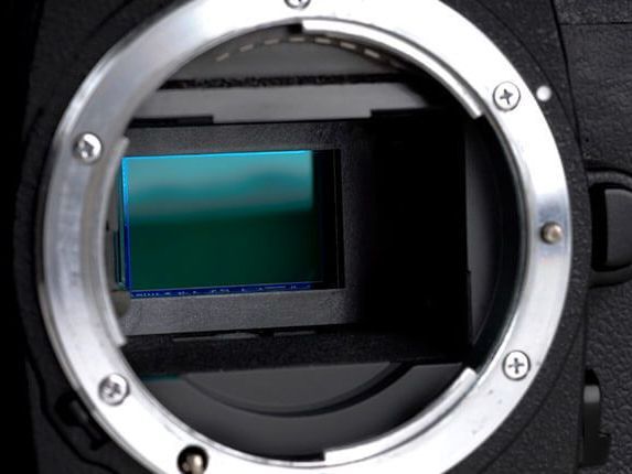 a close up of the inside of a camera lens .