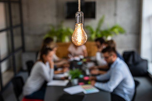 Light Bulb On Meeting Room — San Diego, CA — Light Bulbs Unlimited & Lighting Solutions