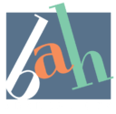 A logo for a company called bah with letters in a square.