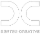 A black and white logo for a company called dc.