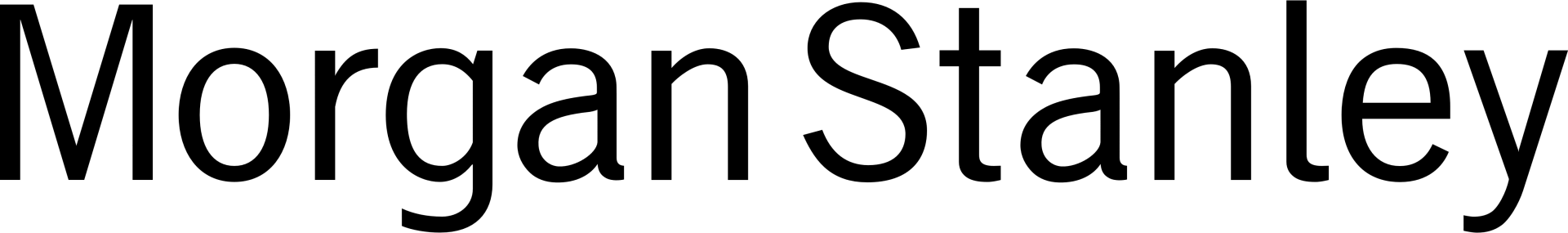 A black and white logo for morgan stanley on a white background