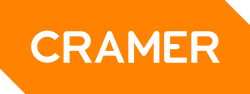 The word cramer is on an orange background