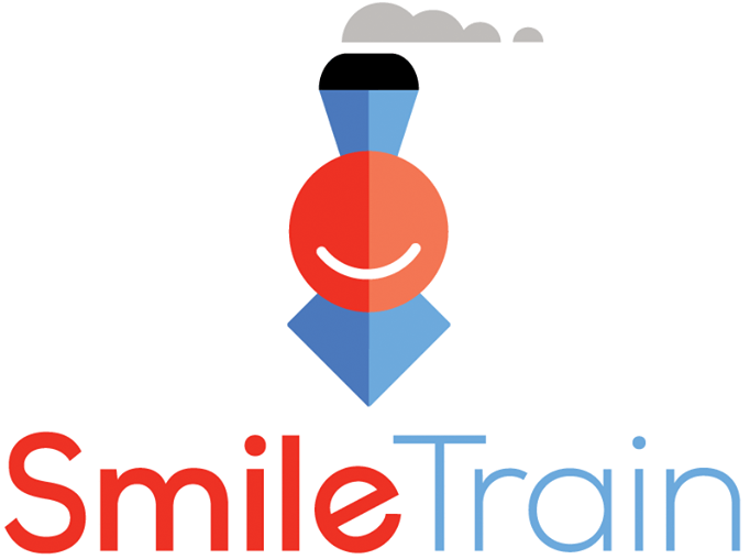 A logo for a company called smile train