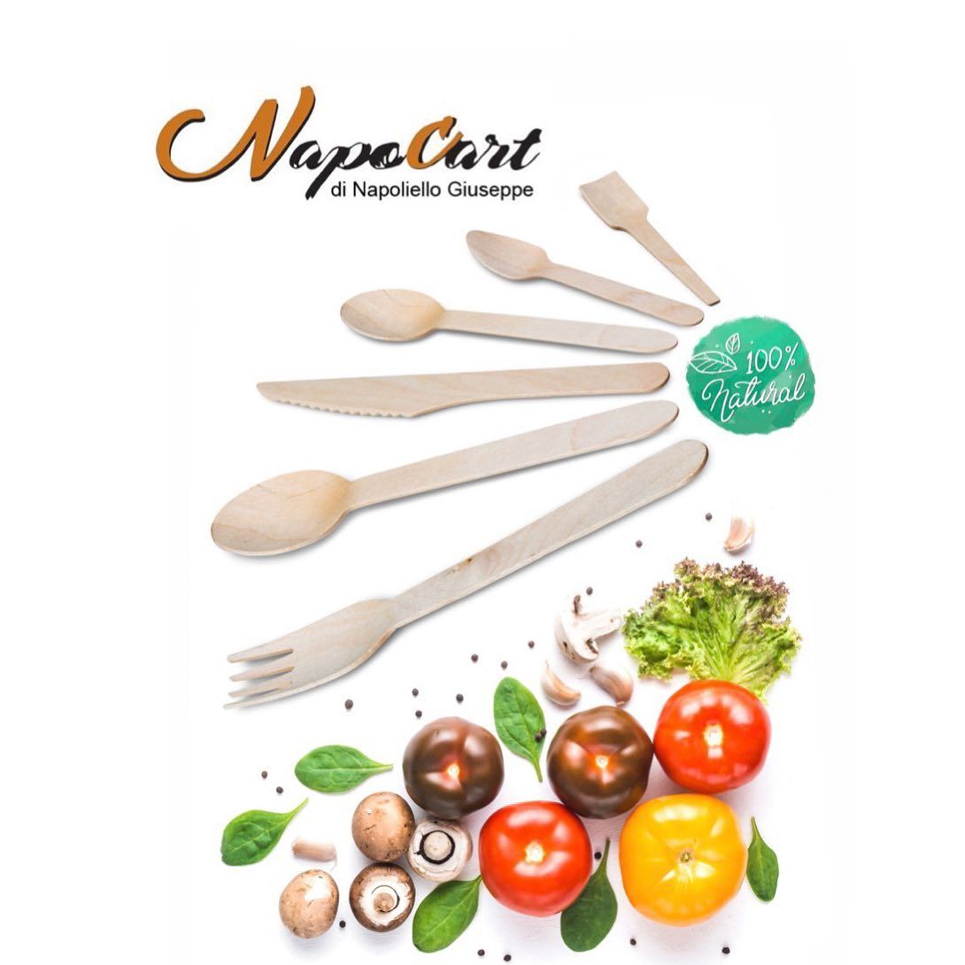 posate monouso in legno