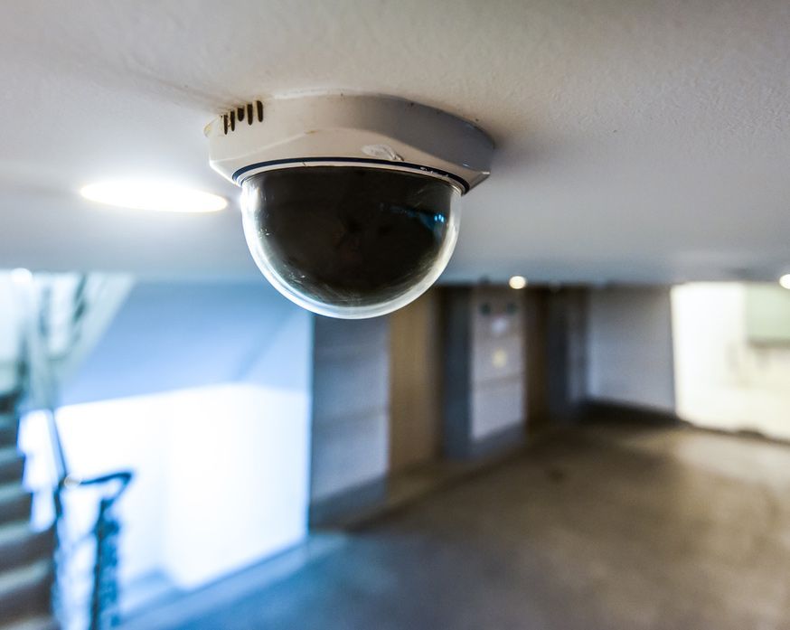 CCTV In Building In Front Of Elevator — John B Electrical In Wodonga VIC