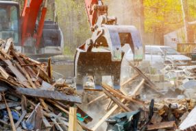 Old house, residential demolition ongoing project by the expert demolition company in Wollongong NSW.