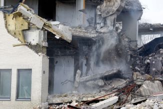 Residential demolition process being shown in an old house in Wollongong NSW.