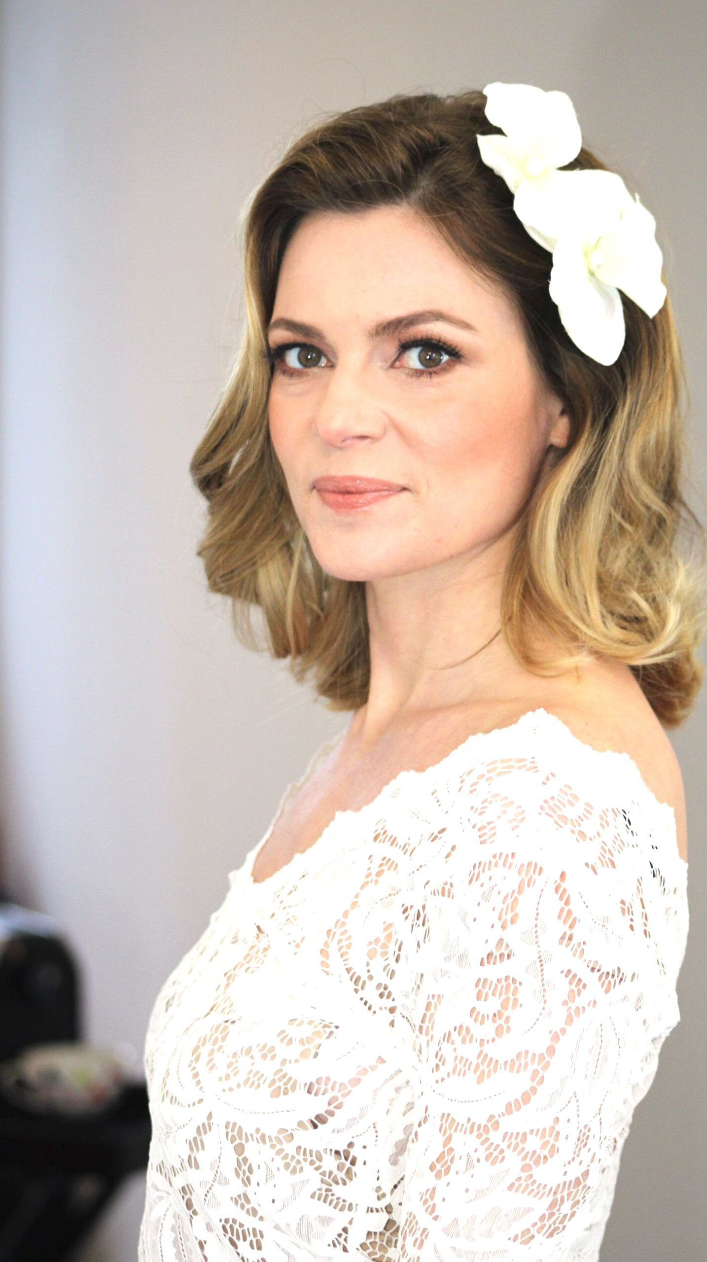 feines Brautsytling und Gala Make-up