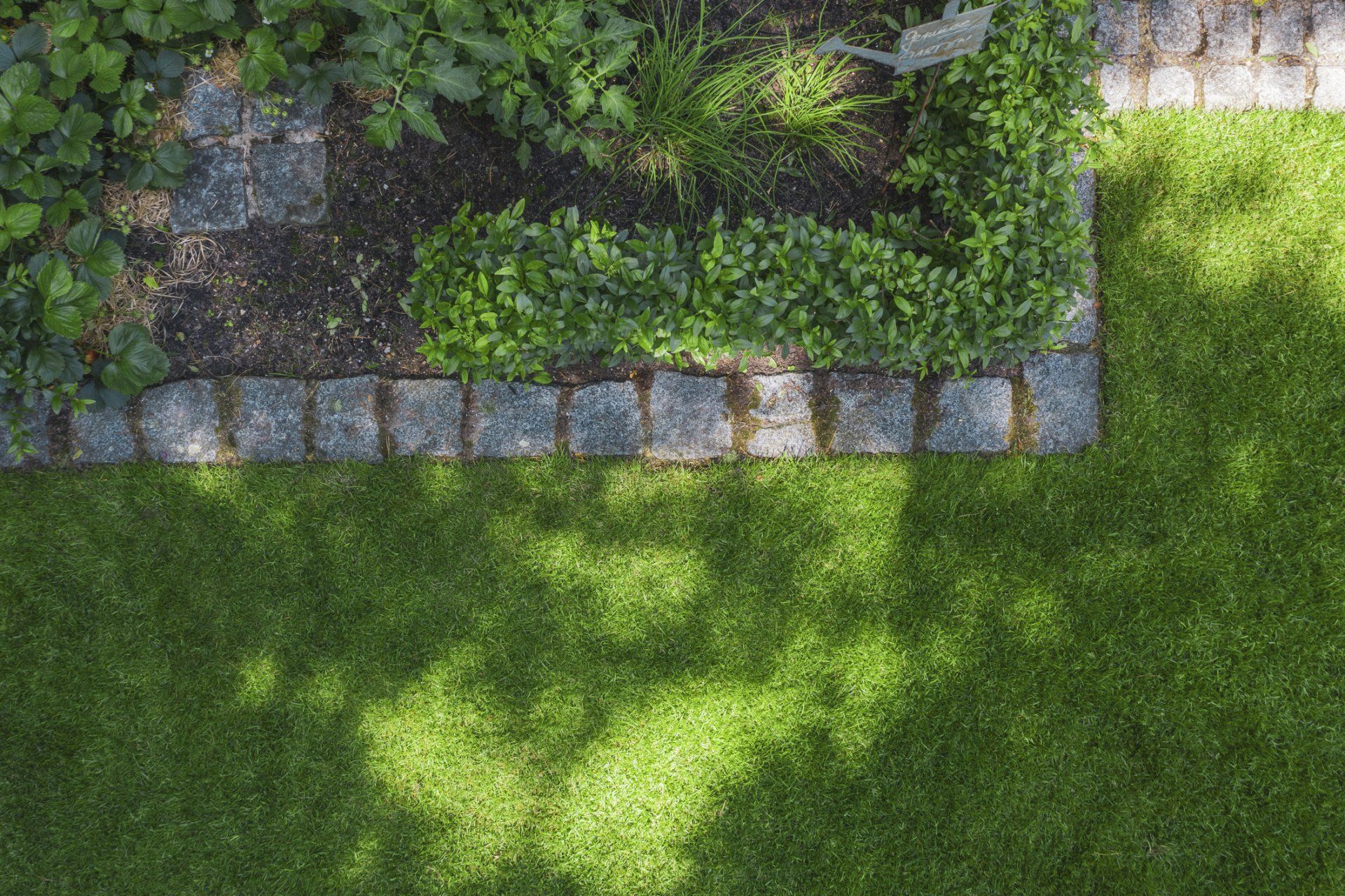 Aerial View Of Garden - Chesapeake, VA - Western Branch Lawn & Landscapes