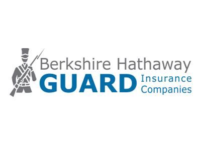 Berkshire Hathaway GUARD Insurance Companies logo with a soldier figure and text.