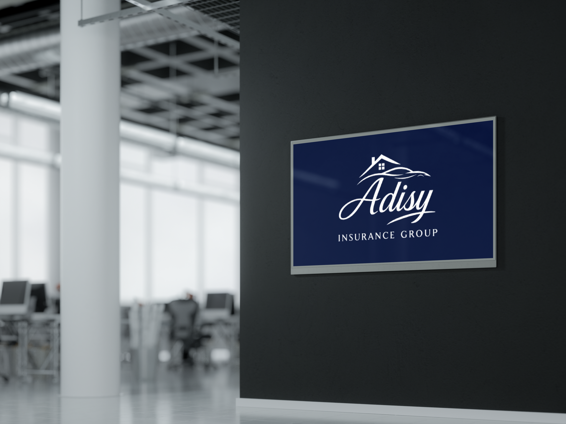 A group of business people are posing for a picture together