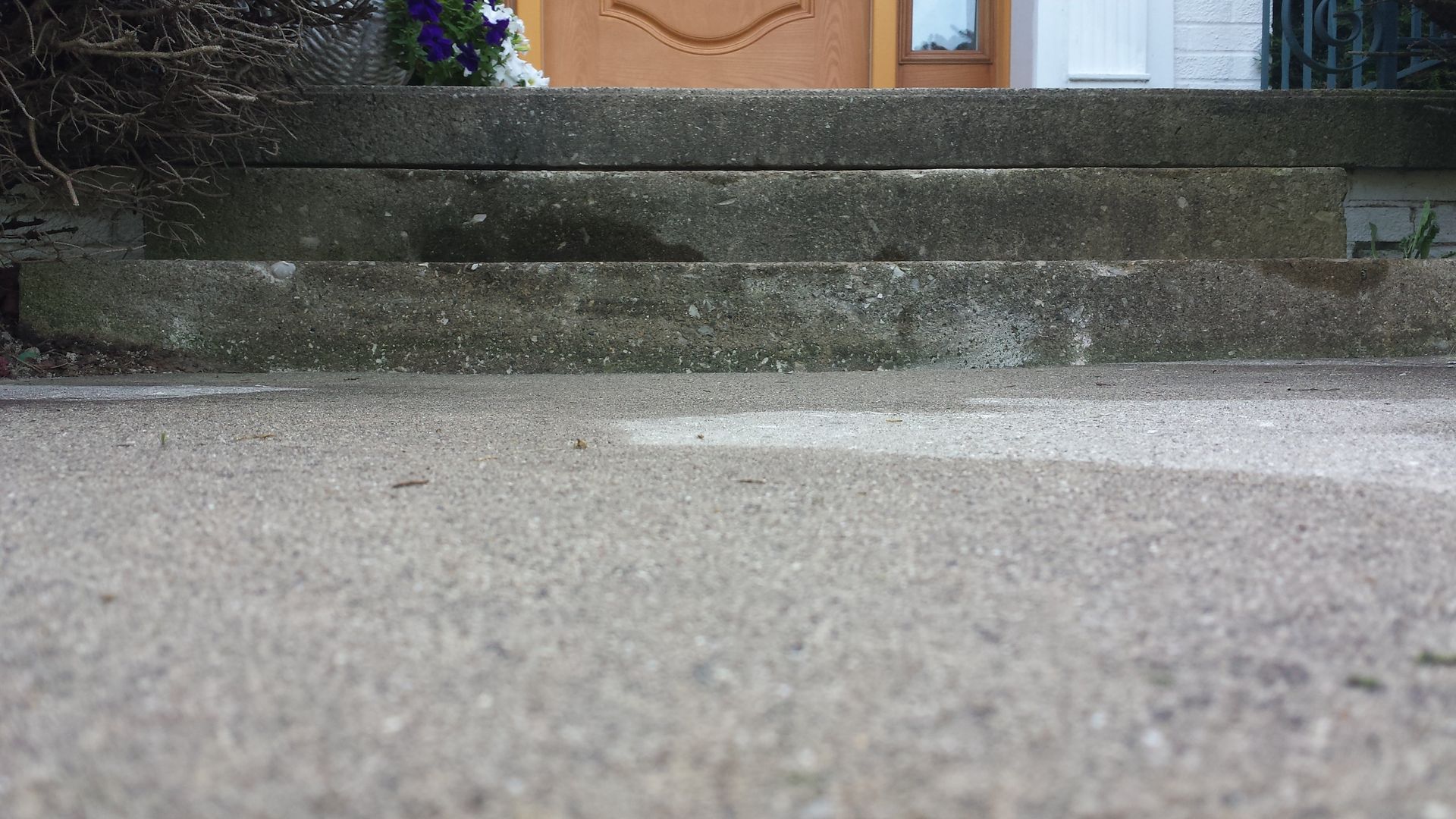 Irwin Concrete Leveling - After Mudjacking we lifted it, equaled out the step heights and made it level across