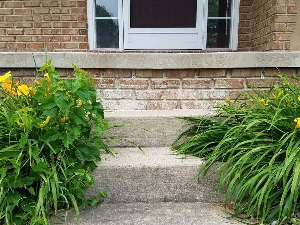 Irwin Concrete Leveling - Before Concrete Leveling there was a very large step