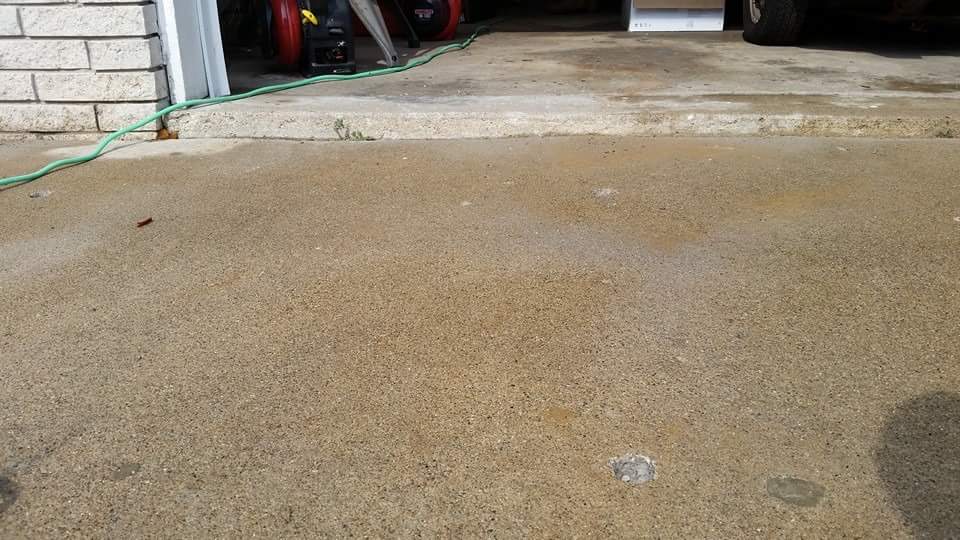 Irwin Concrete Leveling - Before Concrete Leveling there was a bump pulling into the garage