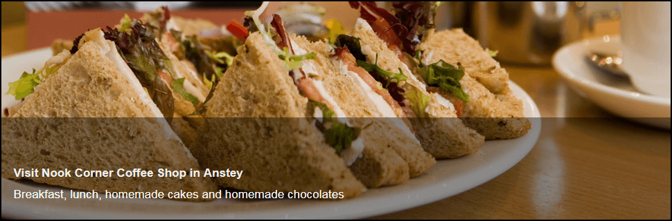 Nook Corner Coffee Shop In Anstey Leicester