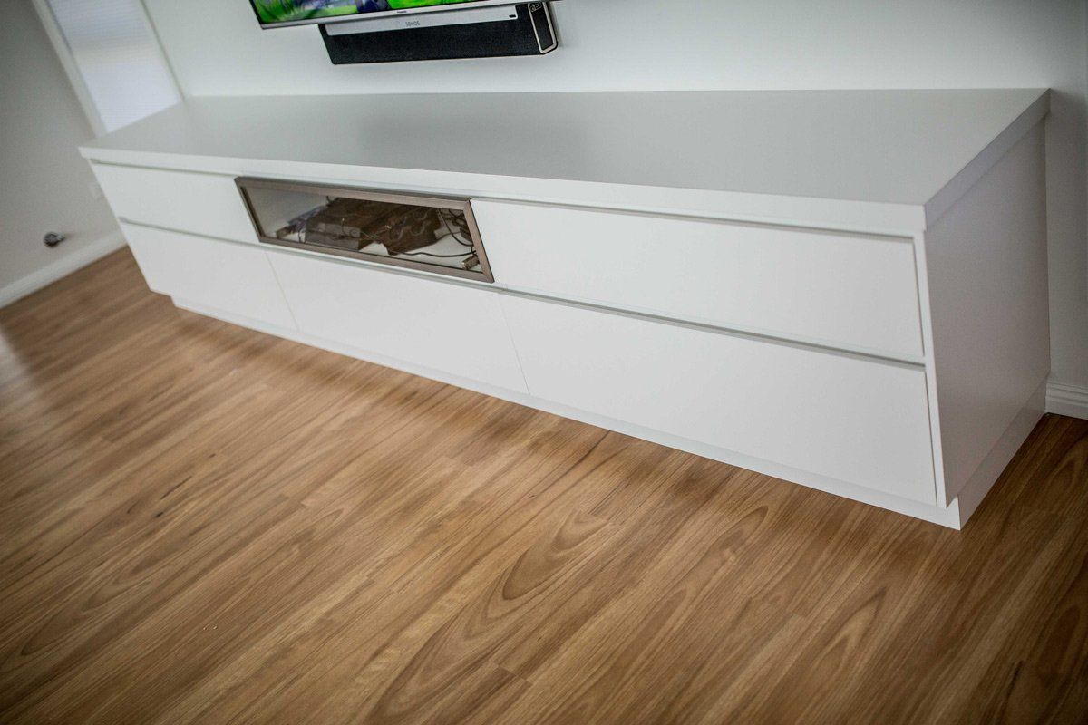 White Custom Cabinet — Simmonds Kitchens & Detailed Joinery in Tamworth, NSW