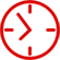 red clock icon