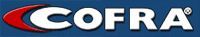 The cofra logo is on a blue background.