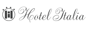 Logo dell'Hotel Italia: uno stemma circolare con le lettere 