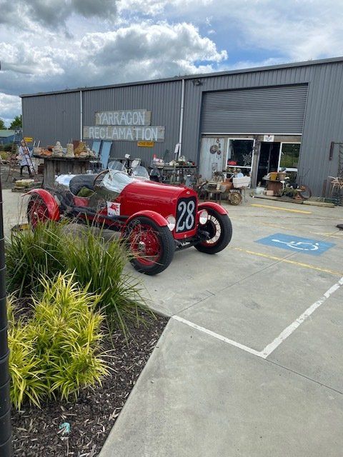White B-Neeta Skip Bins and a Tree on Their Back | Warragul, Vic | B-Neeta Skip Bins