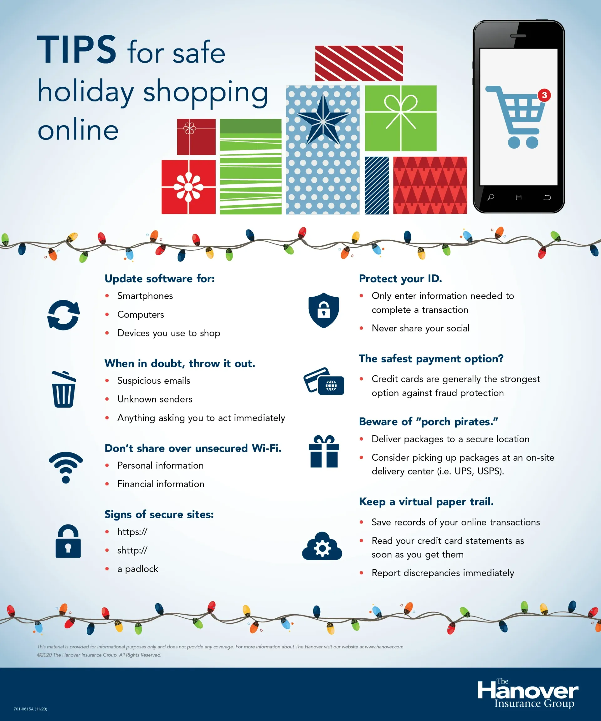 image of online holiday tips