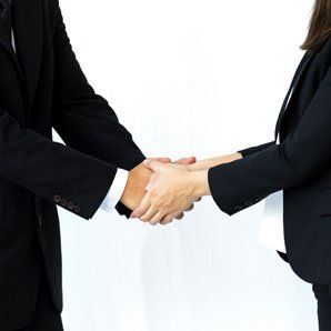 business hand shake image