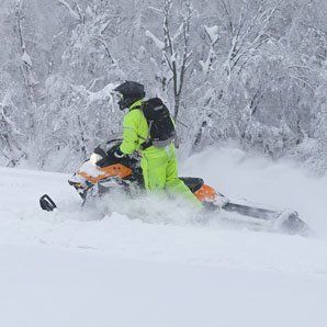 Person on Snowmobile image
