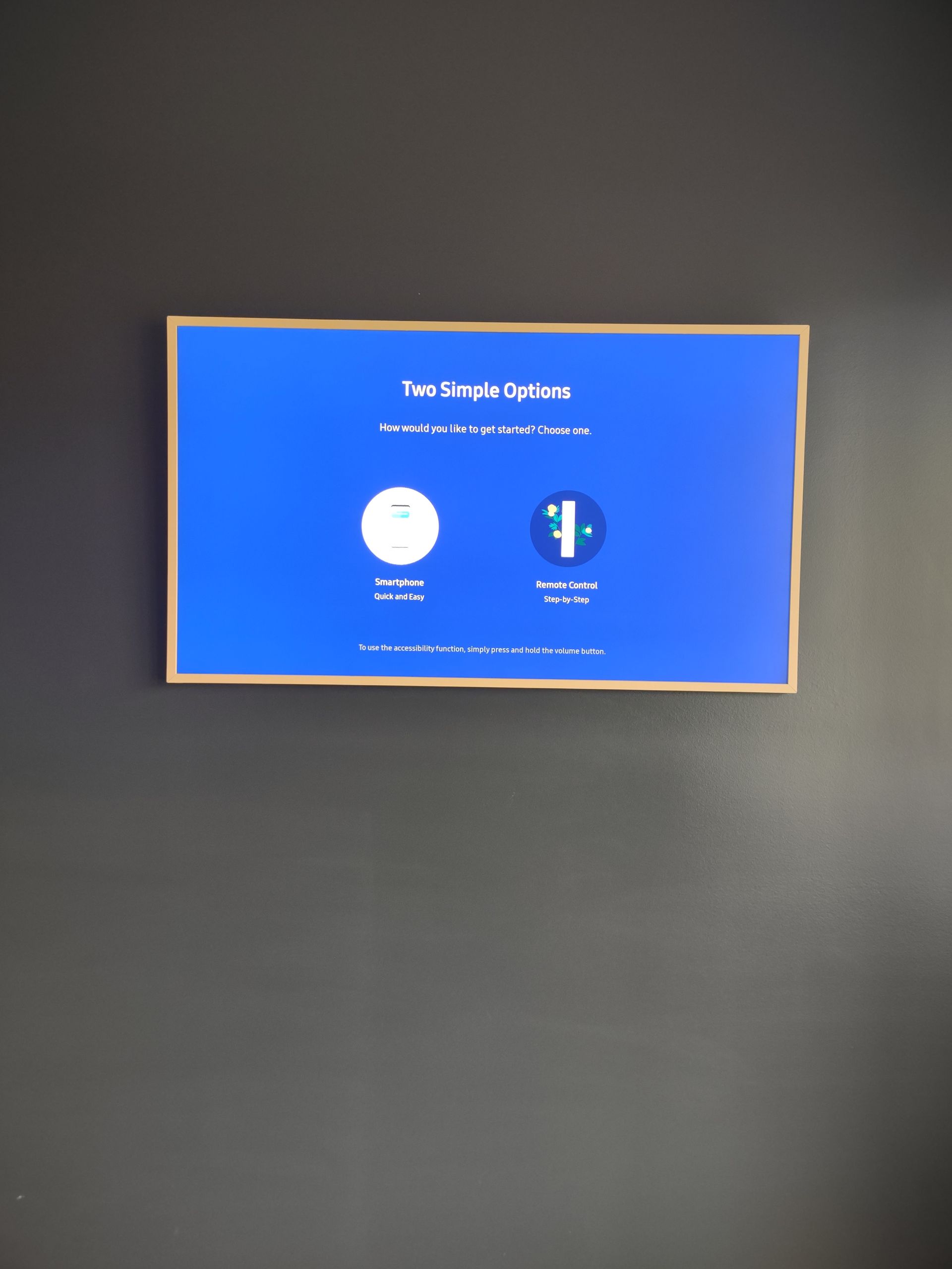 Frame TV with media back box