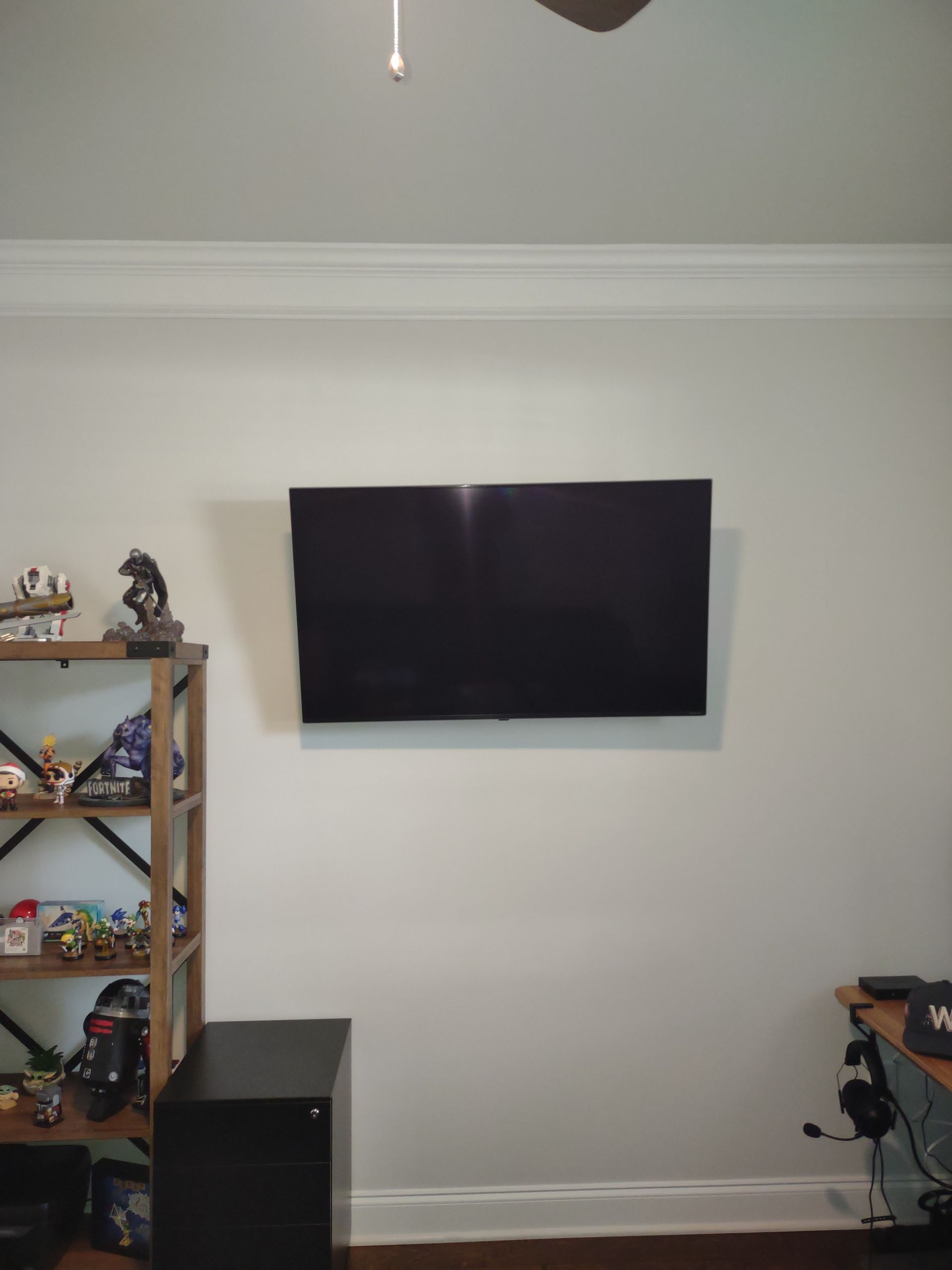Concealed wiring for TV