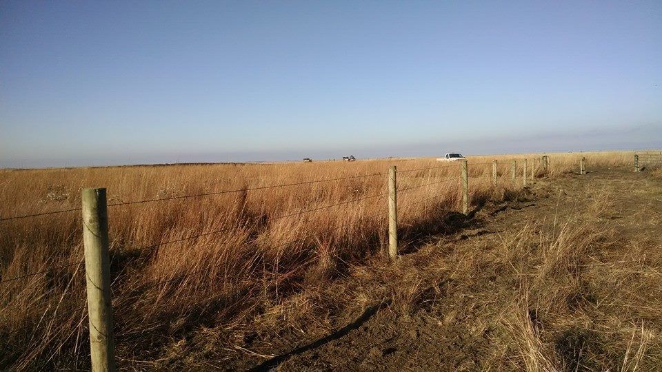 Fence with barbed wire — fencing in Volin, SD