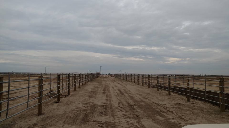 Fence in the trail — fencing in Volin, SD