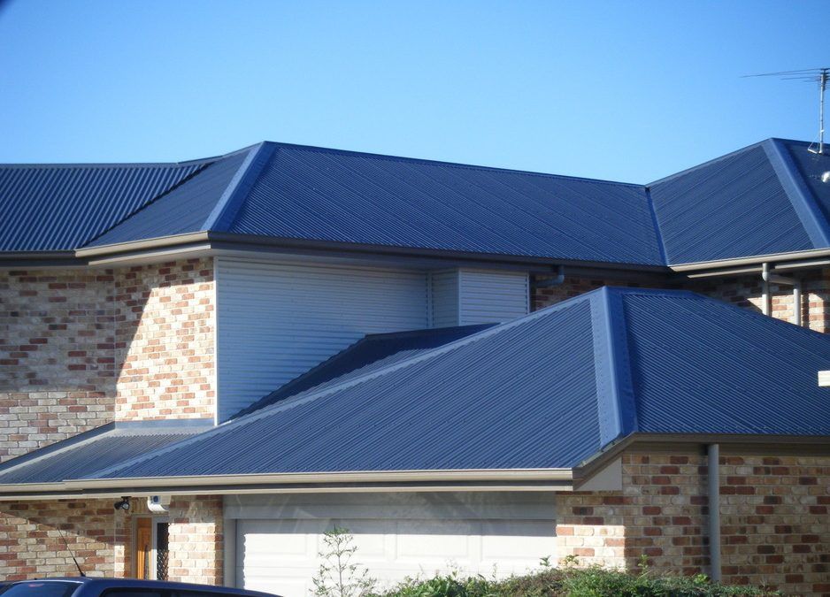 Blue Metal Roof Installed in Home in Tweed Heads