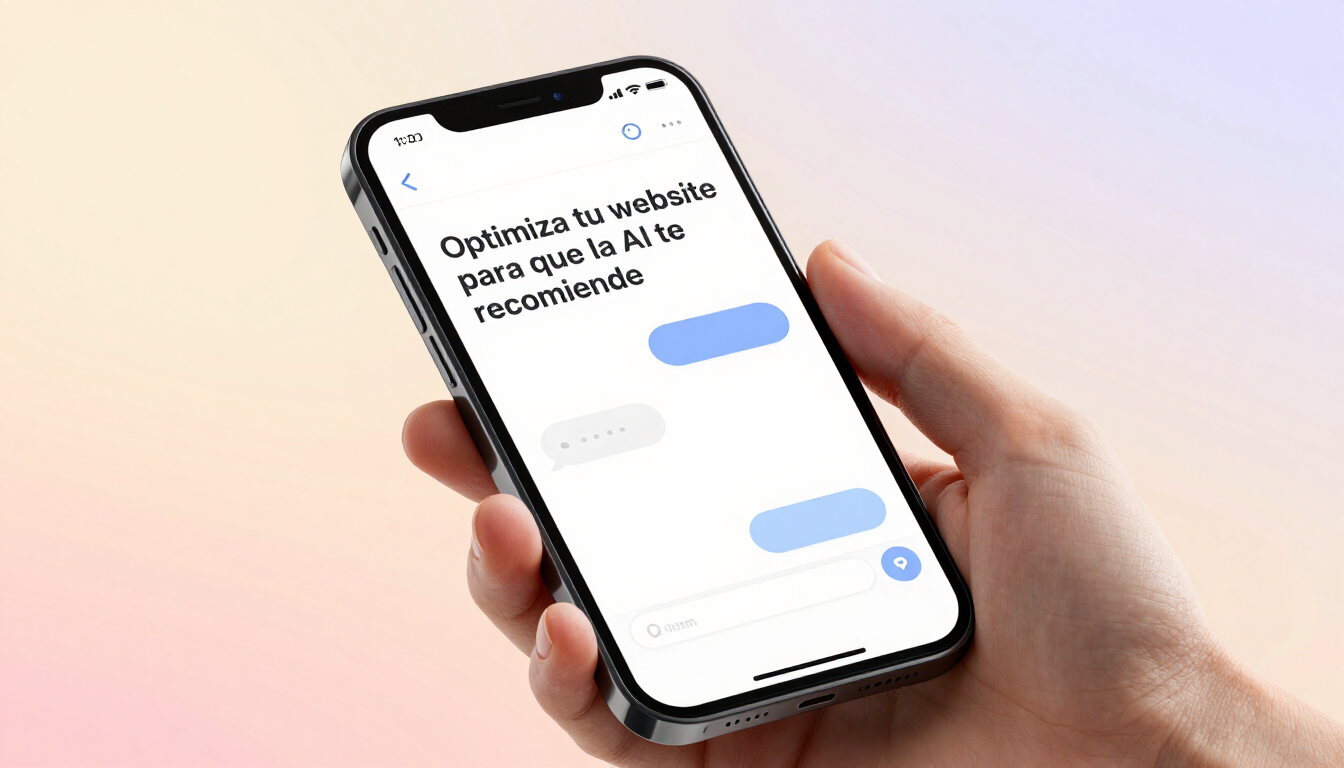 Optimiza tu website para que la AI te recomiende
