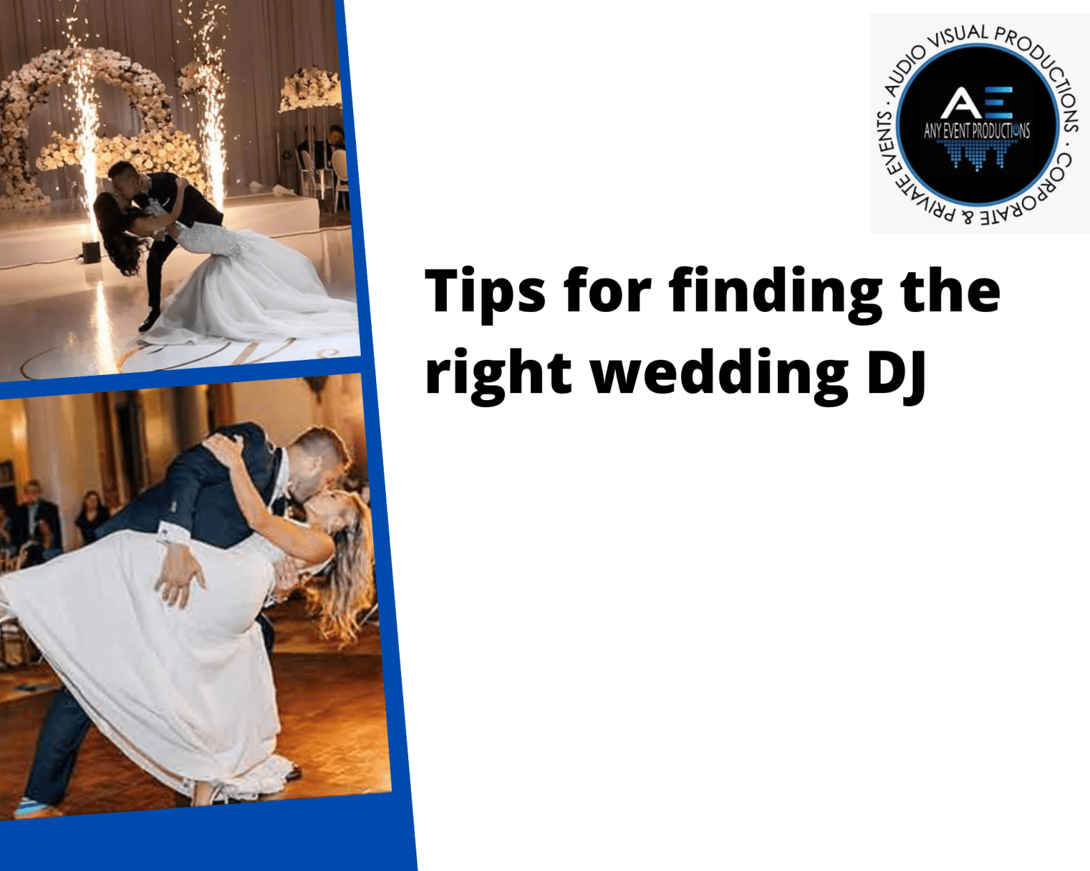 Tips for finding the right wedding dj!