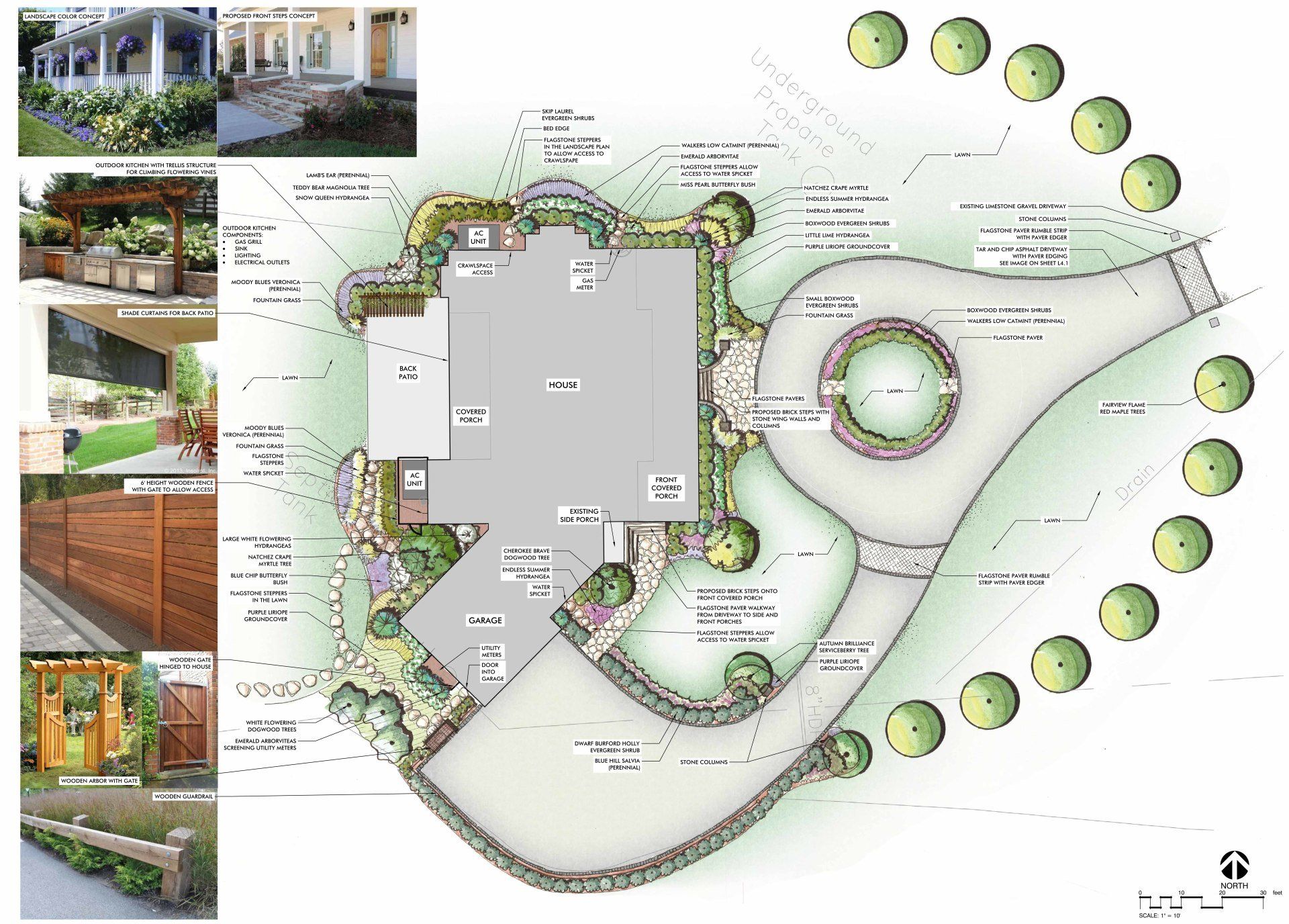 residential landscape architecture concepts in franklin, tn