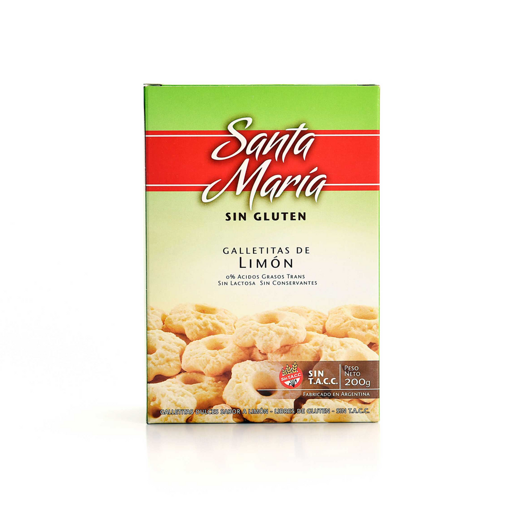 Una caja de cereal de limón Santa María sin gluten