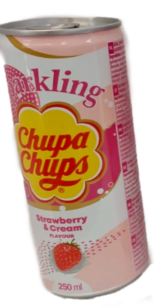 Strawberry & Cream Flavour Sparkling Soda