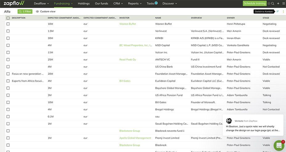 Zapflow - Venture Capital Deal Flow Software