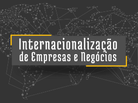 A black background with the words internacionalização de empresas e negócios on it