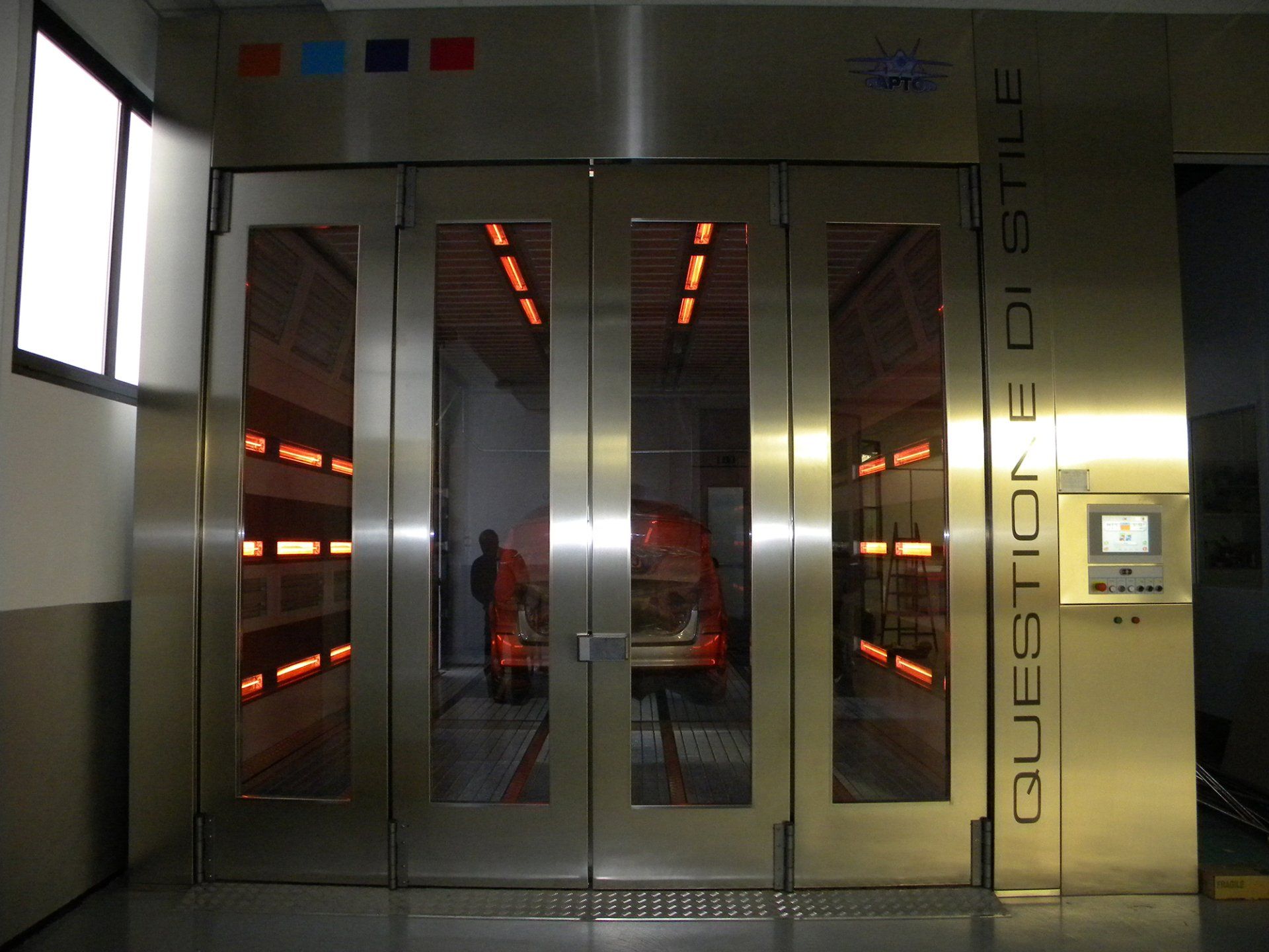 verniciatura a forno elettrico