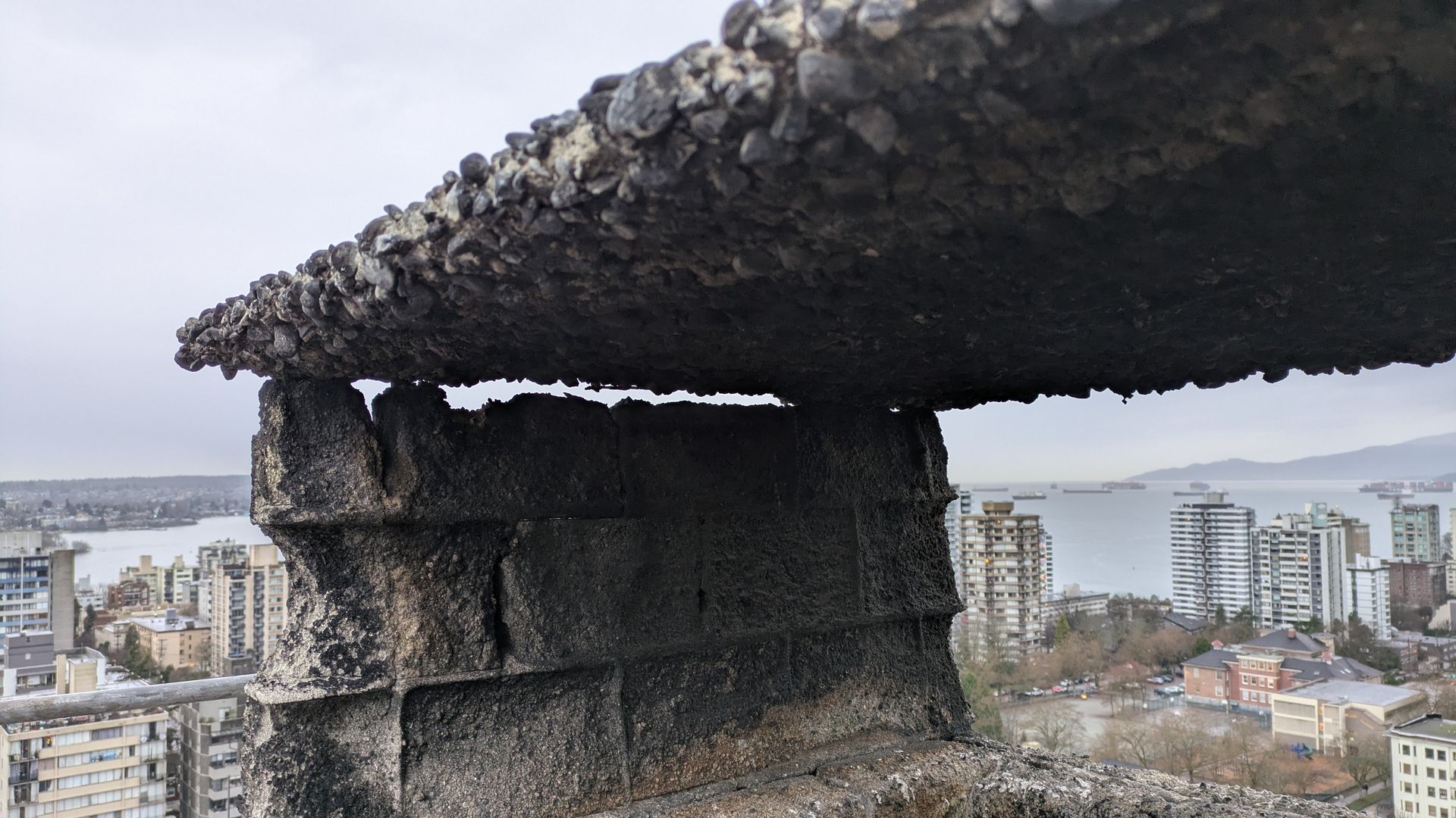 Old chimney before we repaired it