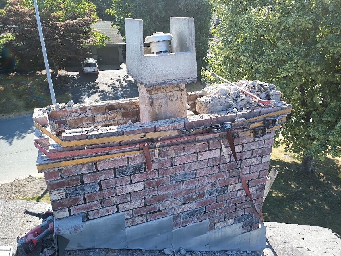 Abbotsford chimney restoration before photo