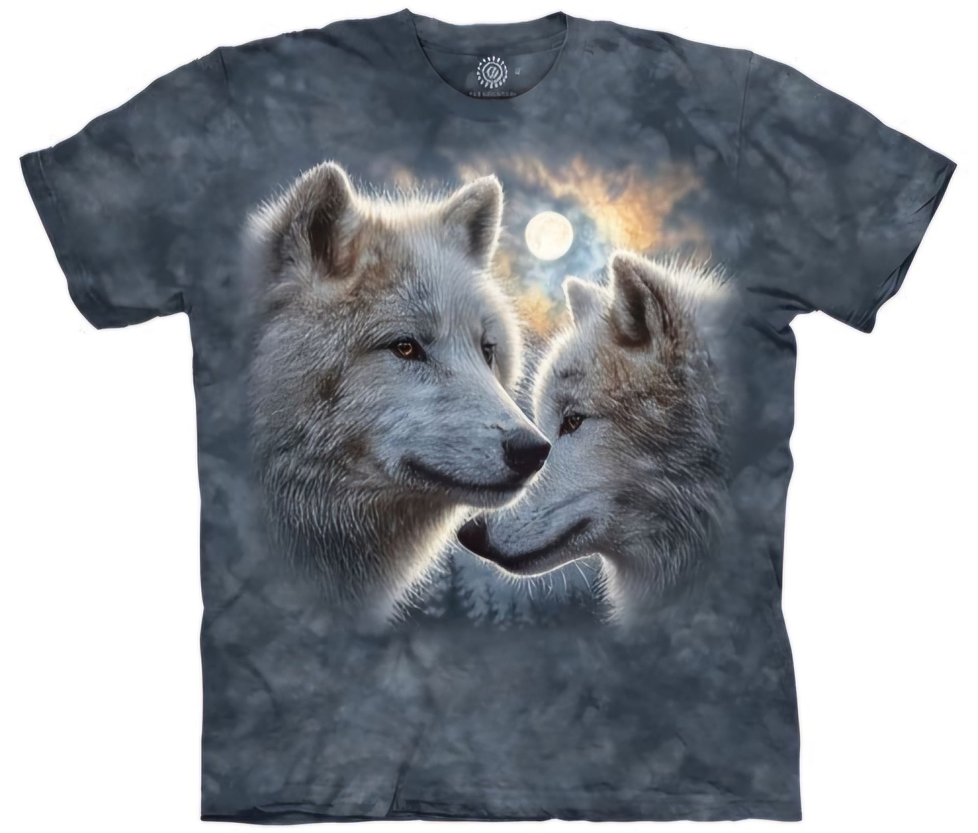 the mountain brand moon lit nates wolf t-shirt