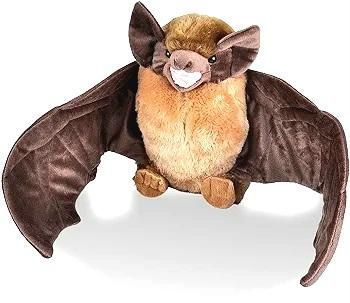 wild republic plush brown bat stuffed animal plushie