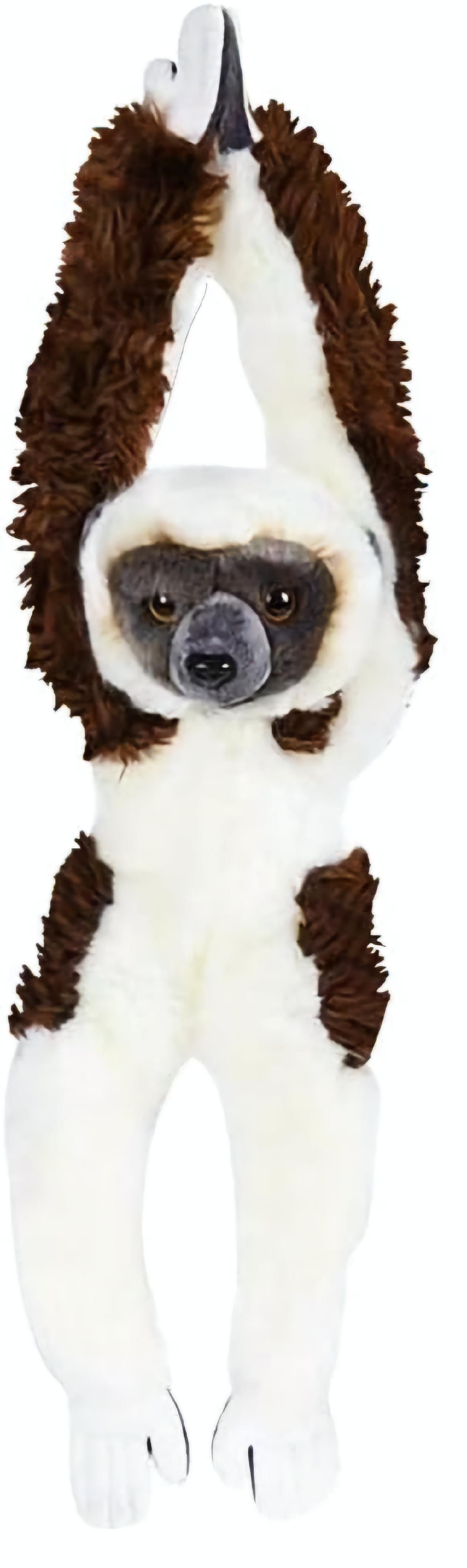 Heirloom Brand plush soft toy hanging sifaka with velcro stuffed animal plushie