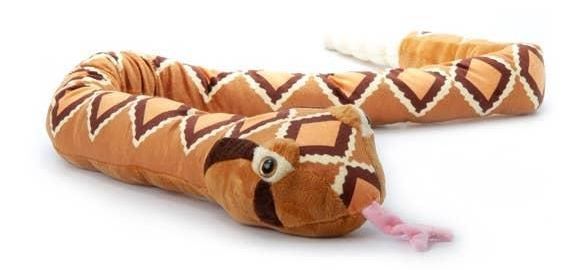 The Petting Zoo Brand plush soft toy rattlesnake