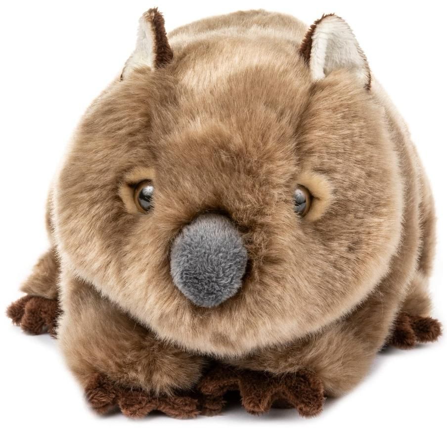 Wildlife Tree Brand plush soft toy wombat stuffed animal plushie side view