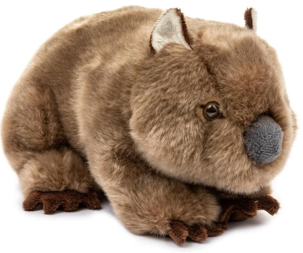 Wildlife Tree Brand plush soft toy wombat stuffed animal plushie side view