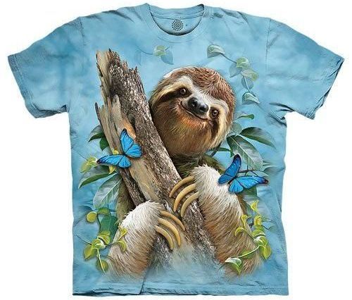 The Mountain Brand Sloth and Butterflies T-Shirt