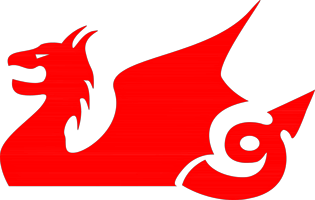 logo drago rosso